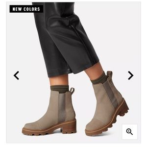 Sorel Joan Now Chelsea Boots Sz 7 Omega Taupe